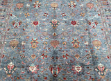Large Room Size Hand Knotted Sultani Afghan Chobi Rug 3x2.6m