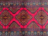 1.9x1.1m Tribal Afghan Balouchi Rug