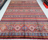 Shawl Afghan Super Kazak Rug 3.4x2.5m