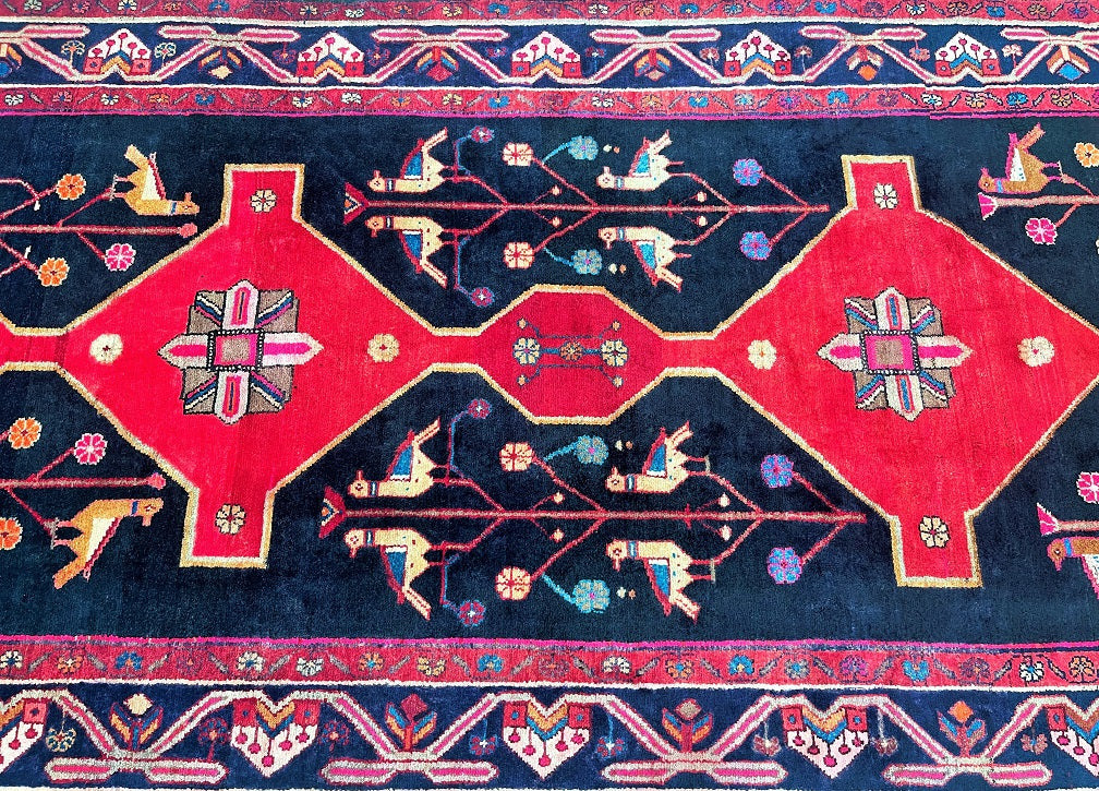 Luri Rugs Vintage Tribal Persian Luri Rug 3.1x1.5m | shoparug