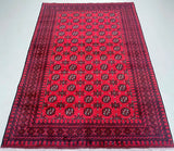 Bokhara Afghan Aqcha Rug 2x1.5m