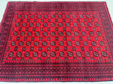 Bokhara Afghan Aqcha Rug 2x1.5m