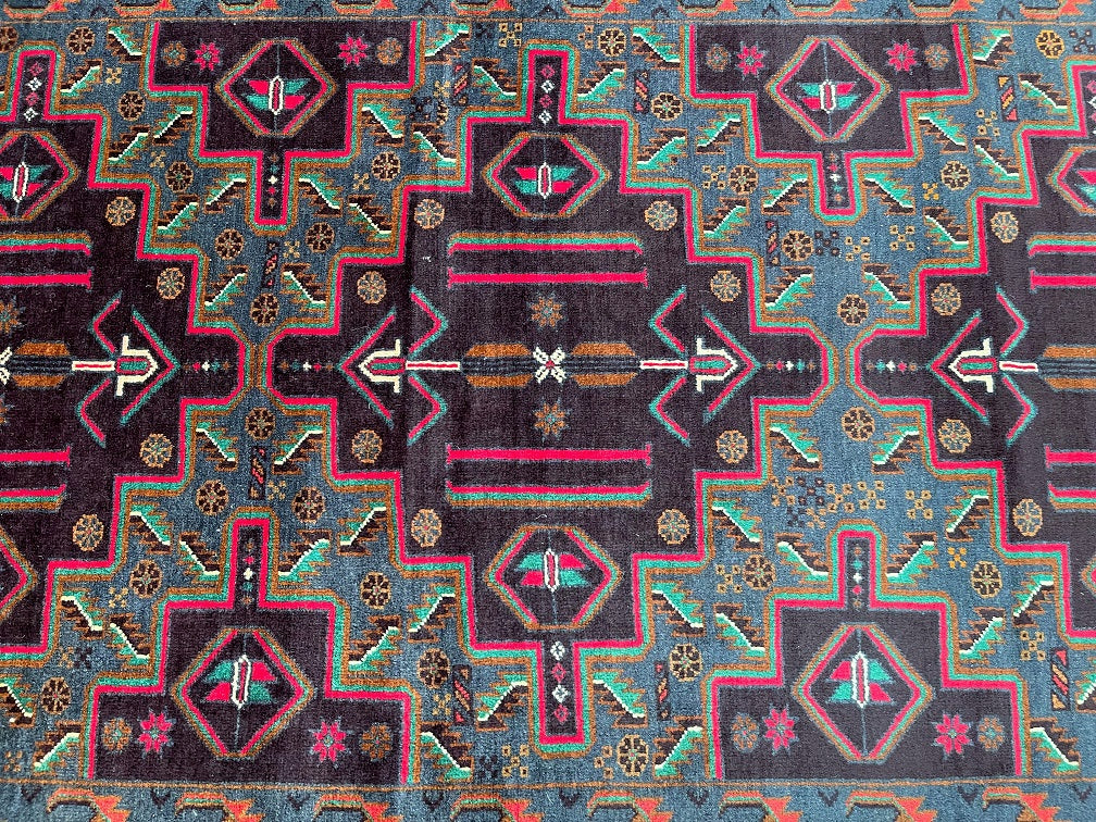 2x1.15m Vintage Afghan Balouchi Rug