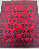 Tribal Afghan Kunduz Rug 2x1.5m
