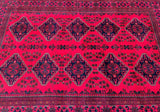 Superb Authentic Hand Knotted Afghan Khamyab Rug