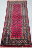 1.8x0.8m Vintage Afghan Balouchi Rug