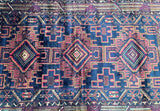 1.9x1.2m Vintage Afghan Balouchi Rug