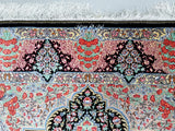 Masterpiece Persian Qum Silk Rug 2x1.35cm