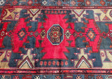 Village Persian Khamseh Rug 2x1.4m