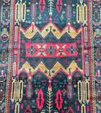 2.1x1.2m Vintage Afghan Balouchi Rug