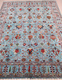 Gorgeous Floral Design Afghan Chobi Rug 3.2x2.5m, Revival Of Art Deco Pattern.
