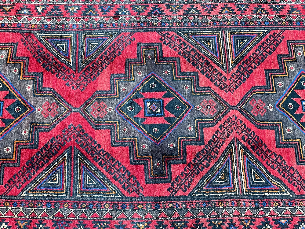 3.1x1.5m Vintage Persian Balouchi Rug