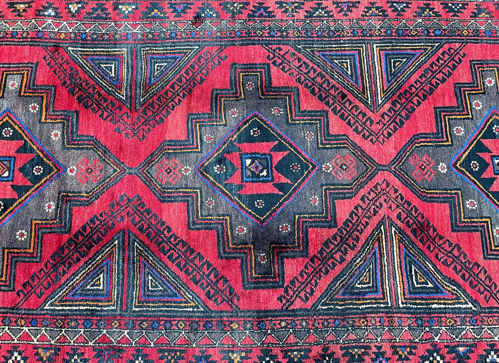 3.1x1.5m Vintage Persian Balouchi Rug