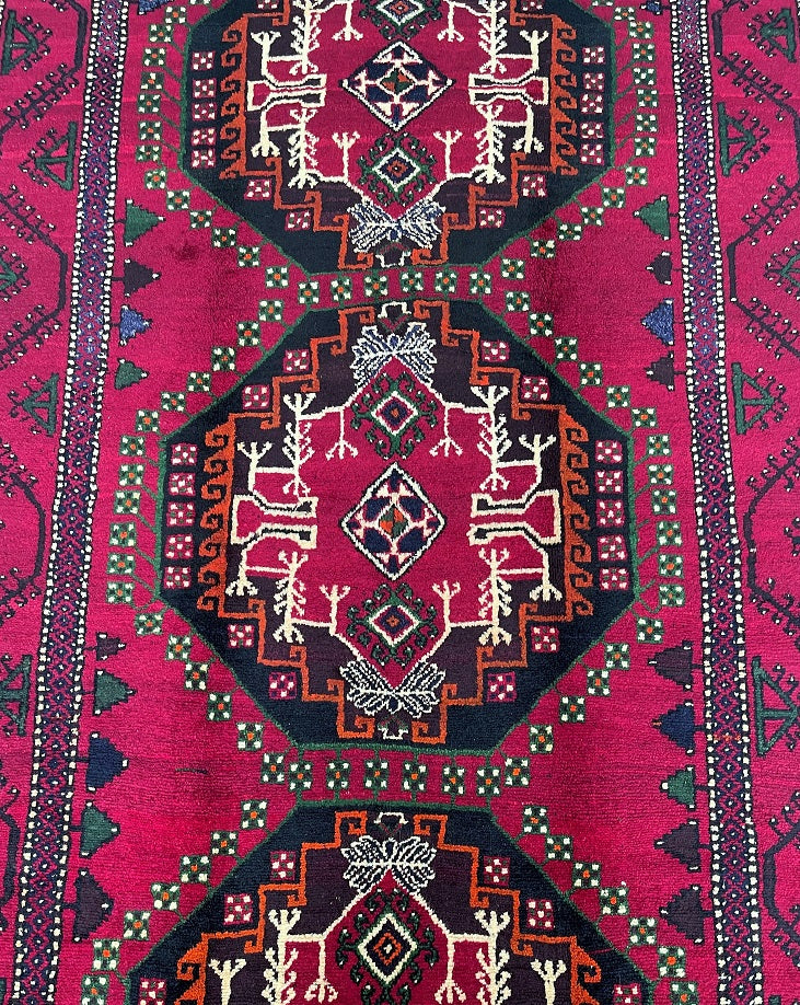 Tribal Persian Quchan Rug 3x1.65m