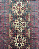 1.9x1.1m Antique Afghan Balouchi Rug