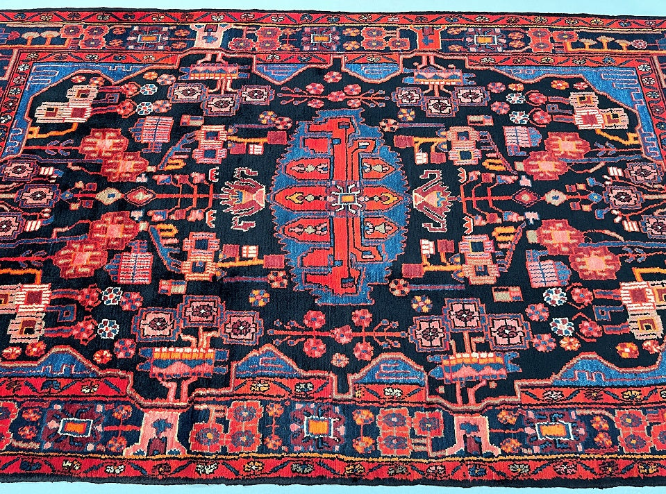 2.85x1.65m Tribal Persian Nahavand Rug