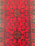 3m Long Hand Knotted Tribal Afghan Kunduz Hall Runner Rug