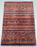 Decorative Shawl Design Handmade Afghan Super Kazak Rug at Persian Rug Warehouse WA in Perth