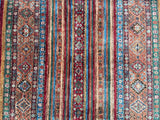 Decorative Shawl Design Handmade Afghan Super Kazak Rug Shoparug