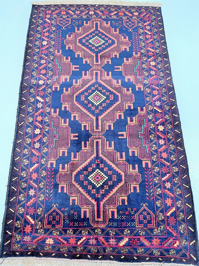 Vintage Afghan Balouchi Rug 2x1.1m | shoparug