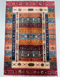 Afghan Super Kazak Gabbeh Rug 1.2x0.8m