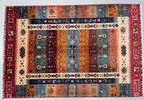 Afghan Super Kazak Gabbeh Rug 1.2x0.8m