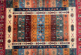 Genuine Hand Knotted Afghan Super Kazak Gabbeh Rug 120x81cm For Melbourne Homes.