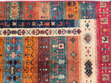 Afghan Super Kazak Gabbeh Rug 1.2x0.8m