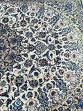 Vintage Persian Nain Rug 4x3m