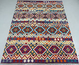Decorative Hand Woven Boho Design Tribal Afghan Kyber Kilim Rug At Persian Rug Warehouse WA in Perth.