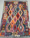 Afghan Waziri Kilim Rug 2x1.5m