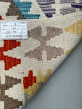 3m Afghan Waziri Kilim Hall Runner