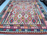 Tribal Afghan Kyber Kilim Rug 3x2.6m