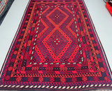 Vintage Afghan Meymaneh Kilim Rug 3x2m