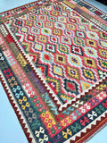 Tribal Afghan Kyber Kilim Rug 3x2.6m