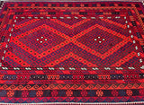 Full Room Size Authentic Hand Woven Afghan Meymaneh Kilim Rug 3x2m For Australian Homes.