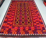 Tribal Afghan Meymaneh Kilim Rug 3x2m