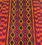 Full Room Size Authentic Hand Woven Afghan Meymaneh Kilim Rug 3x2m