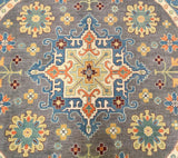 Round Afghan Kazak Rug 2.5x2.5m