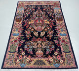 Masterpiece Persian Qum Rug 2x1.3m