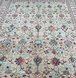 Large Room Size Authentic Hand Knotted Afghan Chobi Rug 3.7x2.7m Shoparug