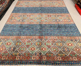 Afghan Super Kazak Rug 3.35x2.55m