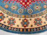 Round Afghan Kazak Rug 2.5x2.5m