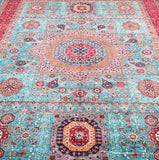 Mamluk Afghan Super Kazak Rug 4.1x3.1m