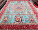 Mamluk Afghan Super Kazak Rug 4.1x3.1m