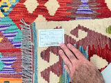 2.4x1.7m Boho Afghan Aryana Kilim Rug