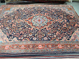 2.2x1.4m Antique Persian Jozan Rug