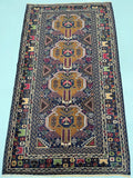 Antique Afghan Balouchi Rug 2x1.2m