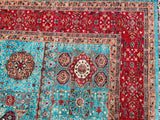 Mamluk Afghan Super Kazak Rug 4.1x3.1m
