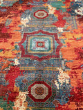 Massive Room Size Authentic Hand Knotted Afghan Mamluk Super Kazak Rug 4x3m Shoparug